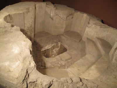 Battistero a vasca di immersione
paleocristiano, scoperto nel 1912
