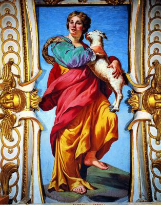 L. Ferrari, L'UmiltÃ , 1645-46
PerchÃ¨ ha guardato l'umiltÃ .
