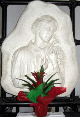 Formella di Cecilia nella Chiesa di Nepi
