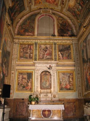 Storie della vita di Maria 
di Francesco Salviati (1565). 
