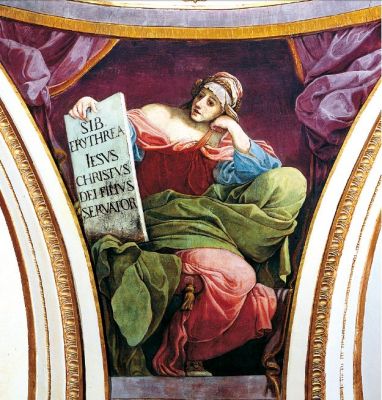 A. Tiarini, Sibilla Eritrea, 1619
GesÃ¹ Cristo, figlio di Dio, Salvatore.
