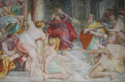 Accecamento di Elimas 
di Taddeo Zuccari
