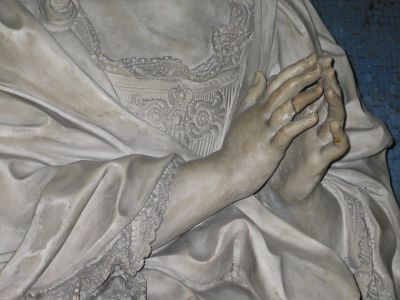 Monumento funebre di Maria Colomba Vincentini, particolare
di Bernardino Cametti (1725)
