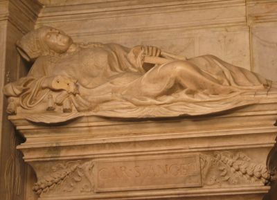Monumento funebre del Card. Giovanni Michiel, particolare
Il Cardinale giacente di fianco poggiato su un gomito. Il monumento, ritenuto di grande importanza, eseguito nel 1511, viene oggi attribuito allo scultore detto nelle fonti storiche â€œil Ceciliaâ€
