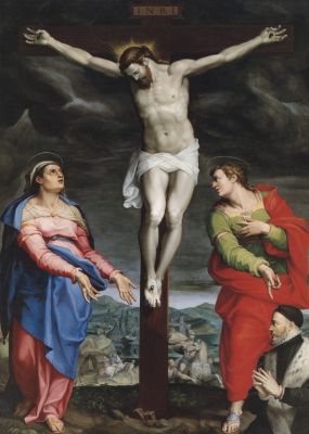 Bologna: Chiesa dei Servi - Crocifissione (1568) Orazio Sammachini
