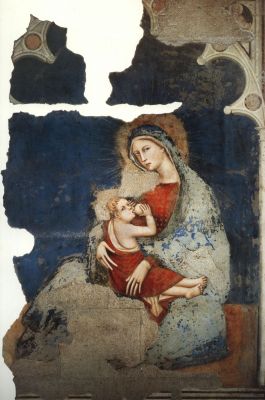 Napoli, chiesa s. Pietro Maiella, Madonna dell'umiltÃ , autore ignoto (sec. XIV)
