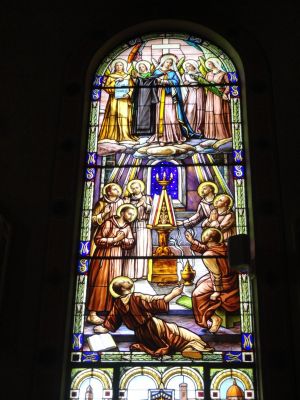 Ottawa - Canada - S. Antonio, vetrata dei 7 ss. Fondatori
