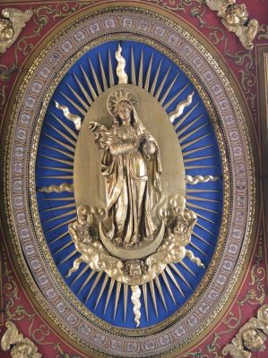 Roma, San Marcello, soffitto della chiesa (particolare), Rambaldi - Ricci 1592-94
