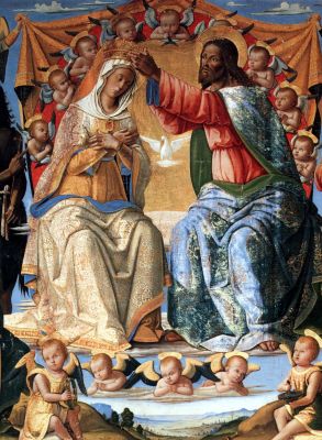 Siena: Incoronazione della Vergine (1501) Bernardino Fungai
